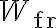W_{\mathrm{fr}}