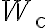 W_{\mathrm{c}}