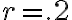 r = .2