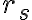 r_{s}