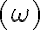 (\omega)