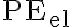  \mathrm{PE_{el}} 