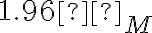1.96 σ_M