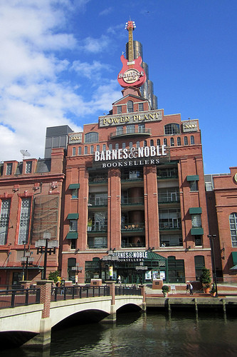 Baltimore's Inner Harbor power plant, which has been home to several commercial developments, including a failed indoor amuse