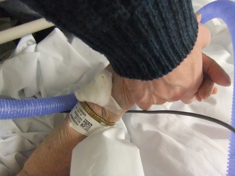 Holding my dying grandmother's hand