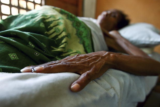 HIV/AIDS Patient in Hospital.