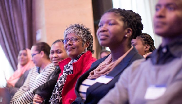 A group of female entrepreneurs in South Africa do some networking