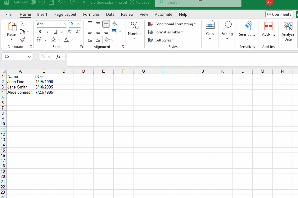 Microsoft Excel